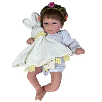 45 см Готовые куклы Reborn Baby Felicia, уже окрашенные, Силиконовая Виниловая ткань, игрушки-сюрпризы для девочек, подарок