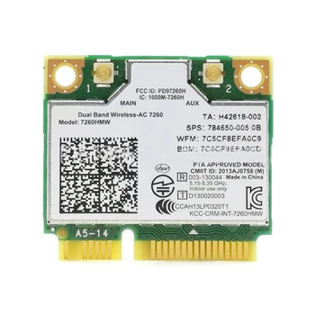 M68F Двухдиапазонная WiFi карта BT4.0 7260 7260HMW 7260AC Mini PCI-E Wlan Адаптер 1200 М 802.11ac Беспроводная карта переменного тока