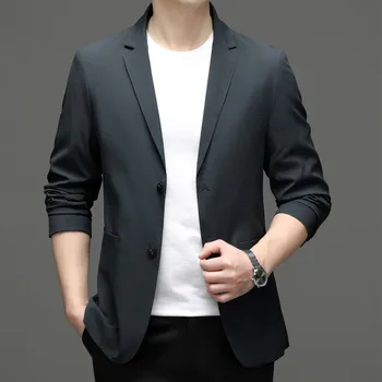 6954-2023 Мужской костюм весенний новый деловой профессиональный мужской пиджак повседневная корейская версия костюма