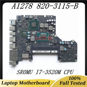 820-3115-B Высококачественная Материнская плата для Apple MacBook Pro A1278 Материнская плата ноутбука с процессором SR0MU I7-3520M SLJ8C HM77 100% Протестирована нормально