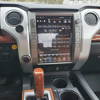 Замена в стиле Tesla Android Auto Head Unit для Toyota Tundra Обновление 2014-2020 Радио GPS Навигация Apple CarPlay Wifi