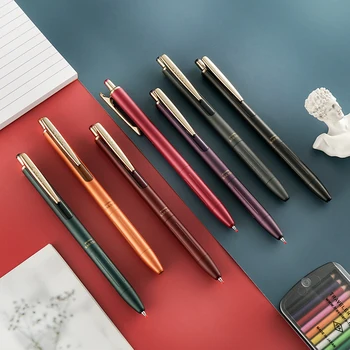 Винтажная Гелевая ручка ZEBRA SARASA с цветными чернилами в стиле ретро JJ56, Металлический Держатель для ручки, Школьные принадлежности, Офисные аксессуары Kawaii, Ручка для подписи