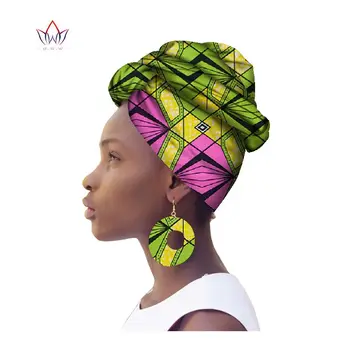 Африканский Стиль, Модный Африканский Головной Платок и кольца, 2 предмета, Женская Африканская одежда, Базен, Богатый Головной Убор, Восковая лента для волос в Анкаре, WYB479