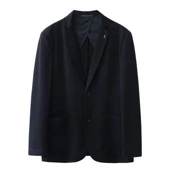7021-2023 Осенне-зимний новый продукт, мужской костюм, деловой, повседневный, простой, в сетку, однотонный, западный, пиджак, мужское верхнее пальто