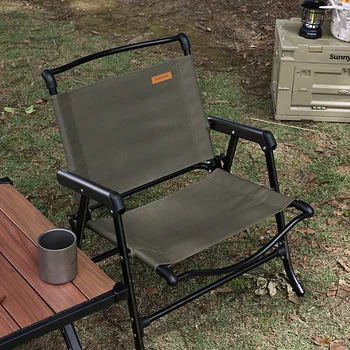 Открытый Кемпинг Портативный Складной стул из алюминиевого сплава для кемпинга в дикой природе, лагерь Кермит, стул