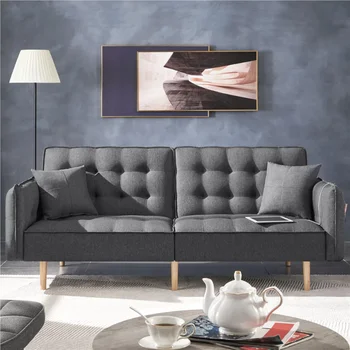 Alden Design Memory Foam, раскладной диван-футон, раскладной диван-кровать с USB