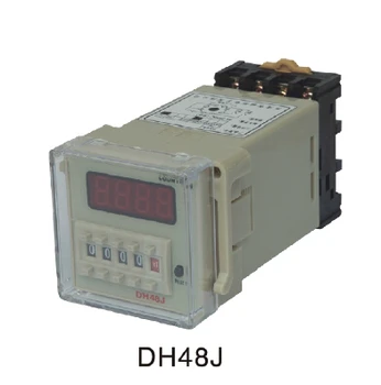 DC 24V DH48J 1-9999 Диапазон подсчета числа счетчиков 8 контактов 5A Электрическое реле счетчика