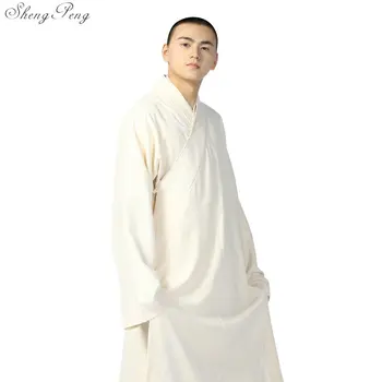Одеяния буддийских монахов мужчины традиционная буддийская шаолиньская униформа одежда китайские одеяния шаолиньских монахов V794
