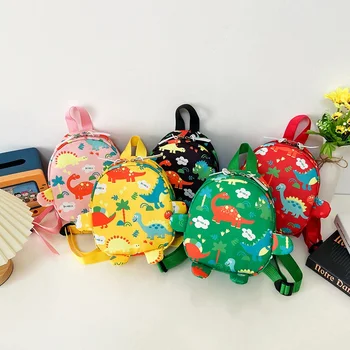 Детский милый мультяшный рюкзак с динозавром для детского сада, маленькая сумка для маленьких мальчиков и девочек