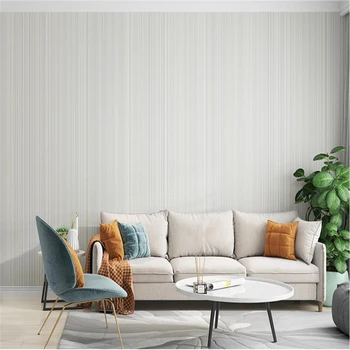 Beibehang новые современные минималистичные скандинавские роскошные ins wind однотонные 3D полосатые обои для спальни, гостиной, столовой, обои для дома
