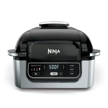Внутренний гриль Ninja® Foodi™ 4-в-1 с 4-литровой фритюрницей, для запекания и запекания, AG300