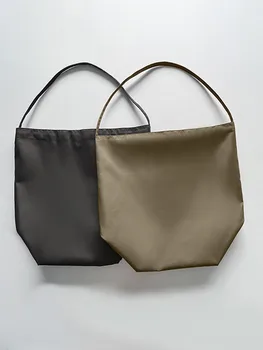 Классическая женская нейлоновая однотонная сумка-тоут большой емкости, сумки через плечо, женская универсальная сумка для поездок на работу