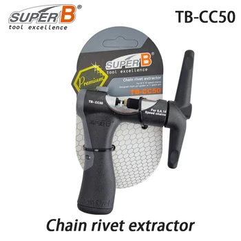 Super B TB-CC50 Экстрактор заклепок для велосипедных цепей 8, 9 и 10 Скоростей с 1 запасным штифтом, Инструменты для Ремонта велосипедных деталей