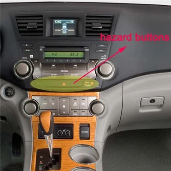 Автомобильные Аксессуары Аварийная кнопка Кнопка Включения света для Toyota Highlander 2007-2014 Выключатель аварийного индикатора