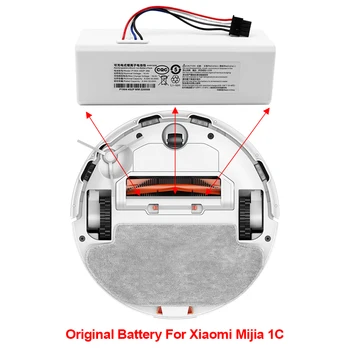 Оригинальный mi Robot Battery 1C P1904-4S1P-MM для Xiaomi Mijia Mi Robot Vacuum Cleaner Подметальная Швабра Сменный Аккумулятор G1