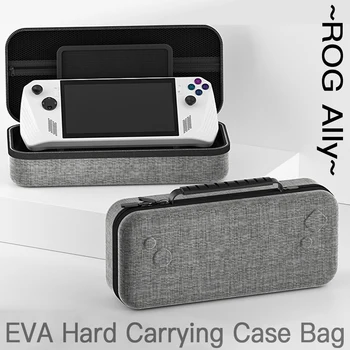 Жесткий чехол EVA для переноски, сумка для портативной игровой консоли Asus ROG Ally С внутренней перегородкой, Противоударный чехол для хранения, Аксессуары