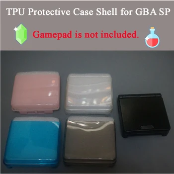 10 шт. Прозрачный Защитный чехол для Геймпада из ТПУ Для консоли GBA SP, Защитный чехол для консоли Gameboy Advance SP, Аксессуары