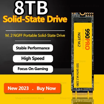 Твердотельный накопитель NVMe SSD 4 ТБ 990PRO NGFF 2 ТБ M2 2280 M.2 SATA 1 ТБ Портативный высокоскоростной SSD disco duro для настольного ноутбука PS4