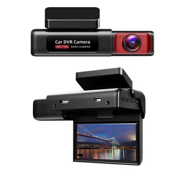 Передняя и задняя двойная камера 2K hd камера автомобильный черный ящик складной IPS-экран с Wi-Fi автомобильный черный ящик видеорегистратор