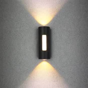 Черно-белый светодиодный простой настенный светильник для спальни, кухни, кабинета, коридора, крыльца, лампы во внутреннем дворе, Наружного настенного освещения Квартиры, виллы
