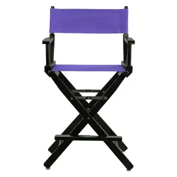 Директорское кресло в Черной Раме-Фиолетовый Холст