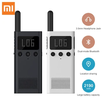 Оригинальная умная рация Xiaomi Mijia 1S с FM-радио, динамик, приложение для смартфона, управление местоположением, Быстрый командный разговор на открытом воздухе