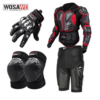 WOSAWE Мотоциклетная броня для всего тела, куртка для мотокросса, броня для защиты груди, плеча, суставов рук, Зима S-XXXL