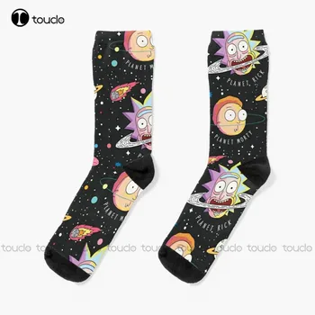 Новые Носки Rick Planets, Носки для бега, Женские персонализированные носки для взрослых Унисекс на заказ, популярные подарки