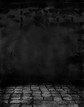 Каменный пол, черные фоны для фотосъемки, реквизит для фотосессии, студийный фон 5x7ft