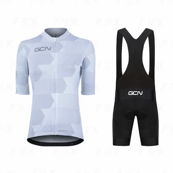 2023 GCN Велоспорт комплект женская Спортивная Велосипедная одежда MTB maillot roupa ciclismo велосипедная форма Велоспорт Нагрудник Брюки Джерси с коротким Рукавом