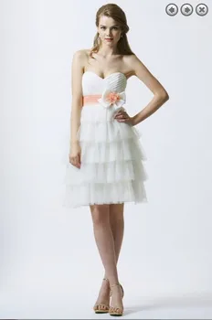 бесплатная доставка горячее вечернее платье 2016 vestidos de fiesta вечернее платье невесты плюс размер коротких вечерних платьев белые платья подружек невесты