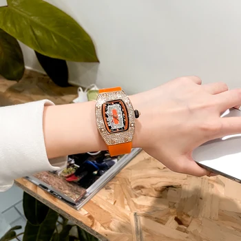 Часы для Женщин, Силиконовые Спортивные Кварцевые Часы Richard Tonneau, Женские Наручные часы с Бриллиантами, Reloj Mujer Elegante, Бесплатная Доставка
