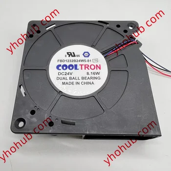 COOLTRON FBD1232B24W5-81 3H DC 24V 8.16A 120x120x32 мм 3-Проводной Серверный Вентилятор Охлаждения