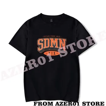 Футболка Sidemen XIX, летняя мужская/женская повседневная футболка SDMN с коротким рукавом, новая футболка с логотипом, уличная одежда