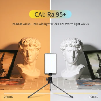 Перезаряжаемый RGB Video Light Портативный Светодиодный Панельный Заполняющий Светильник Для Фотостудии Selfie Live Streaming Video Photographic Lighting Lamp