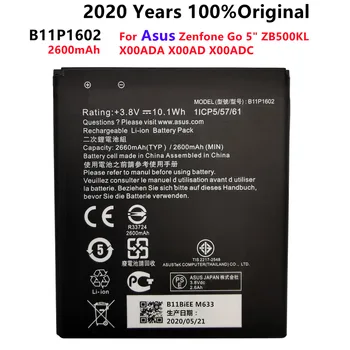 100% Оригинальный Аккумулятор 2660 мАч B11P1602 Для ASUS Zenfone Go 5 ZB500KL X00AD X00ADC X00ADA Для телефона Новейшего производства