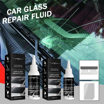 30 МЛ/50 мл Клей для Ремонта лобового стекла автомобиля Клеи DIY Window Cracked Glass Recover Kit Инструмент для восстановления царапин на Автостекле