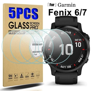 Закаленное стекло для Garmin Fenix 7 7S 7X6 6S 6X Pro Sapphire HD Защитная Пленка для экрана Fenix 7 7S 7X Аксессуары для Умных Часов