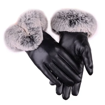 Женские зимние перчатки с сенсорным экраном, осенние теплые перчатки, варежки для вождения, лыжные ветрозащитные перчатки