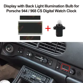 ЖК-дисплей приборной панели с лампочкой задней подсветки для цифровых часов Porsche 944/968 CS