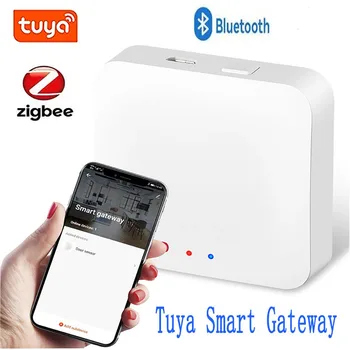 Tuya Smart Многорежимный Беспроводной Шлюз Bluetooth ZigBee 3.0 Smart Gateway Приложение Smart Life Дистанционное Управление С Alexa Google Home
