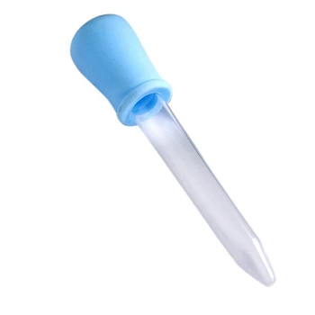 Синяя Пипетка для Пипетки с Прозрачной Пластиковой Пипеткой 2X5 мл Для Ребенка