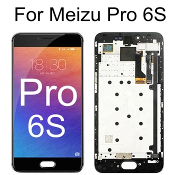 Для Meizu Pro6s PRO 6s M570Q-S ЖК-дисплей Сенсорный Экран с Рамкой Дигитайзер в Сборе Запасные Аксессуары