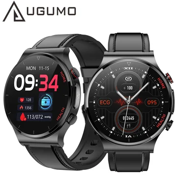 UGUMO 2022 Смарт-часы для мужчин, фитнес-трекер, лазерная терапия, измерение температуры тела, часы с манометром, ЭКГ, умные часы