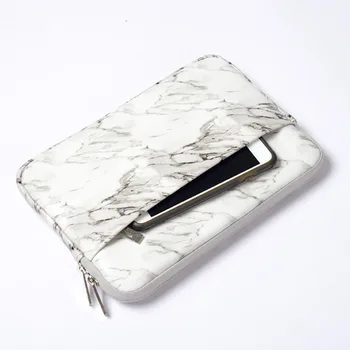 Чехол из белого мрамора с застежкой-молнией, Портативный чехол для планшета из искусственной кожи, Противоударная защитная сумка для планшета для мужчин и женщин, офисное хранение