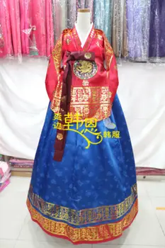 Платье Ханбок Традиционный корейский церемониальный костюм ДАНГУЙ Корейский королевский костюм