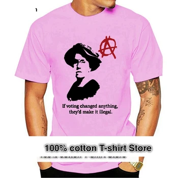 Футболка Эммы Голдман, Анархистский анархизм, панк, Sz, S-Xxxl, Персонализированная футболка, футболка на заказ