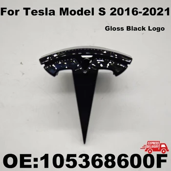 Новая Передняя Решетка 105368600F с Черным Глянцевым Логотипом Tesla Model S 2016-2021 OEM 1053686-00-F Логотип Tesla Motors