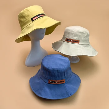 Новые женские шляпы-ведра с вышивкой в виде ромашки, удобные хлопковые мягкие оригинальные солнцезащитные пляжные уличные женские рыбацкие Кепки