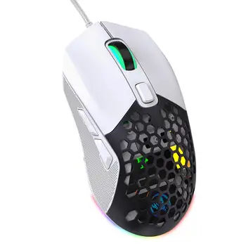 Проводная игровая мышь, красочные светодиодные фонари, 6 регулируемых уровней разрешения 7200 точек на дюйм, Оптические мыши для ноутбука, планшета, настольного компьютера